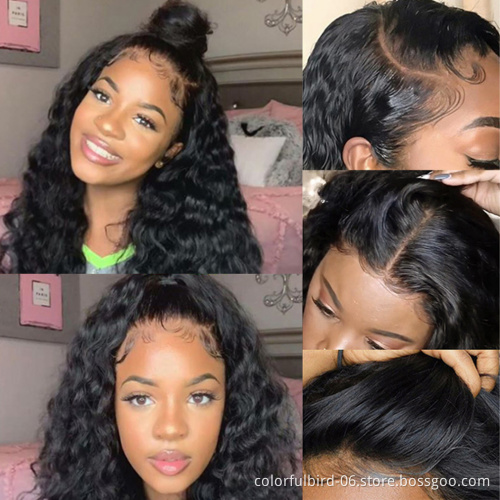 30 Inch Malaysian Hd Loose Deep Wave Wig 6x6 Lace Closure Transparent Loose Deep Wave Frontal Wigs For Women Human Hair Wigs